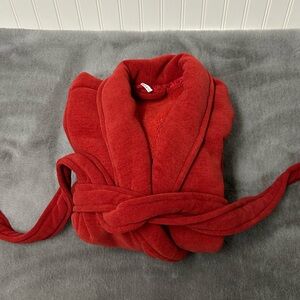 Pottery Barn Cozy Retreat Robe small red